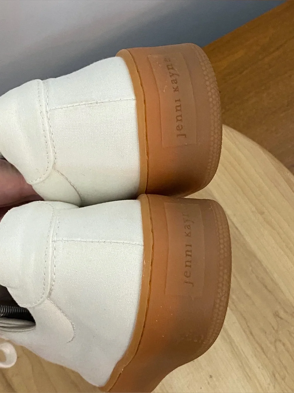 Jenni Kayne Canvas Skater Cream White Sneakers‎ Women’s EU 39 US 9 Casual